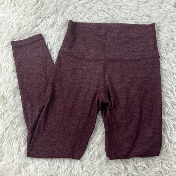 🔥 $SALE$ 🔥 Lululemon Wunder Under Heathered Red Tights - Picture 1 of 4